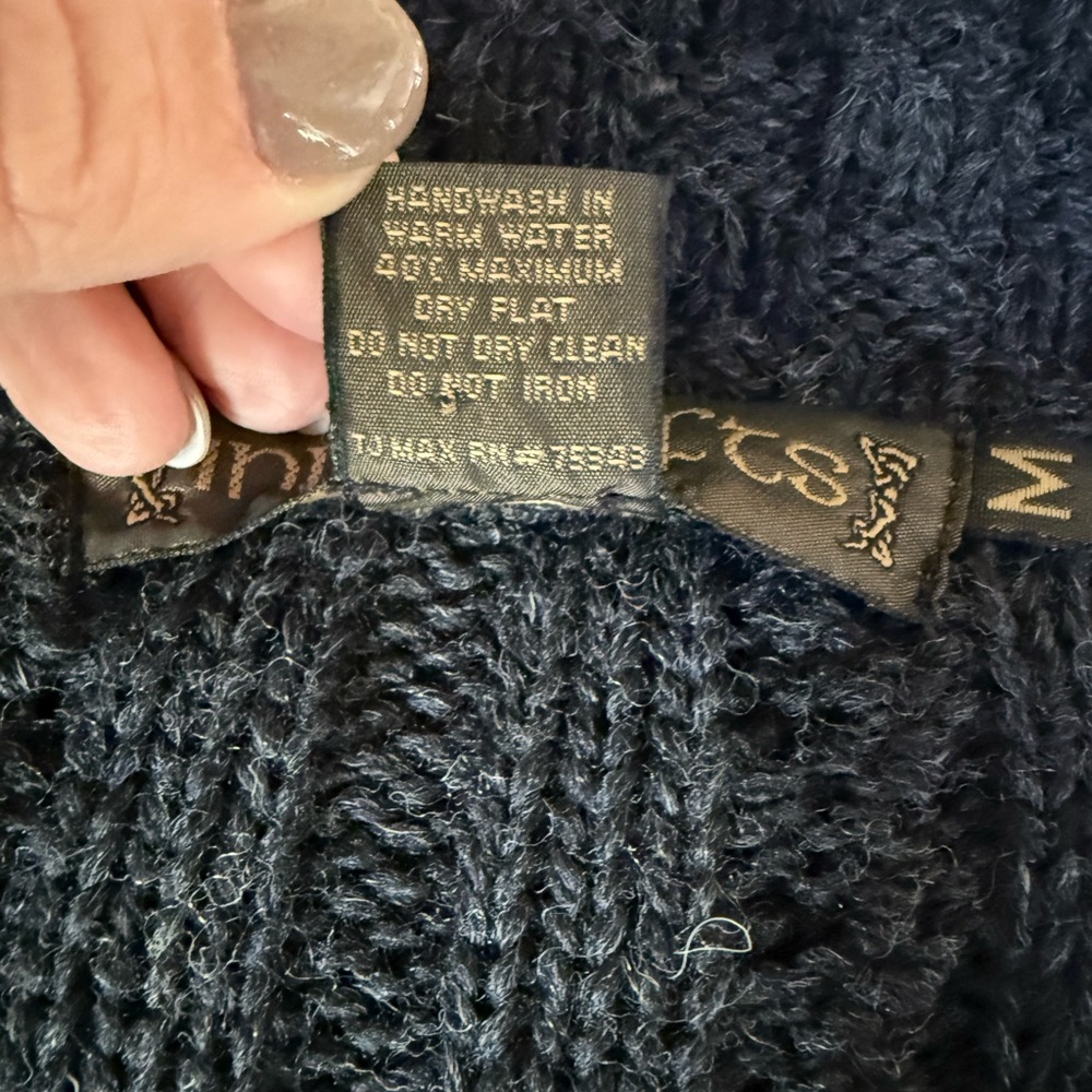 Inis Crafts Gray Wool Ankle Length Sweater Size Medium - Picture 7 of 7